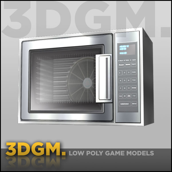 microwave real time 3d obj - microwave 3DGM by 3D Game Models
