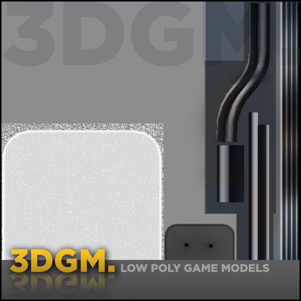 3d table retro - Table retro 3DGM by 3D Game Models