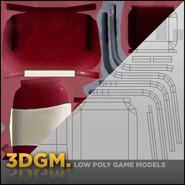 3d chair retro - Chair retro 3DGM by 3D Game Models