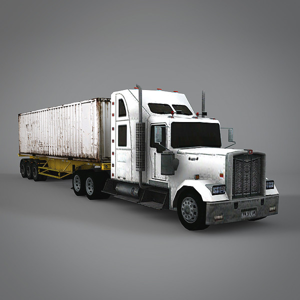 truck container 3d max - Truck (Box Container) by NesAn Studio