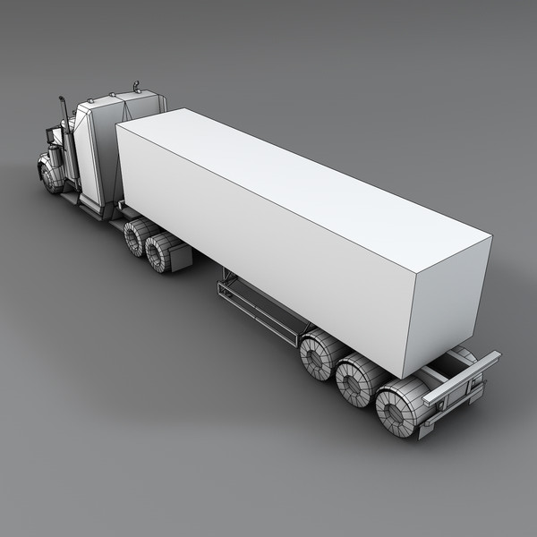 truck container 3d max - Truck (Box Container) by NesAn Studio