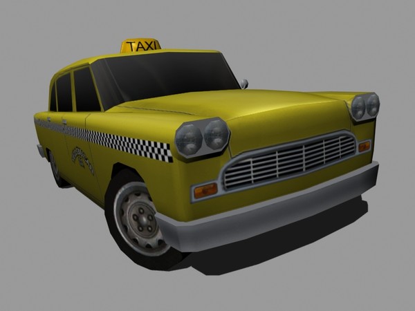 3d model checker marathon taxi - Checker Marathon Taxi Cab by mk2design