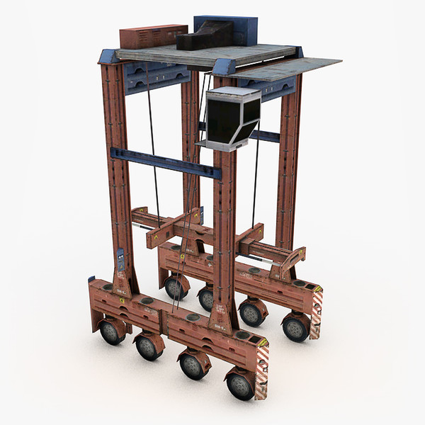 3d model crane terminal container - Gantry Crane (Container Terminal) by NesAn Studio