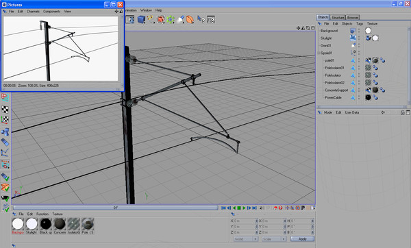 power pole 3d model - Speed Line Power Pole by POPA_3D