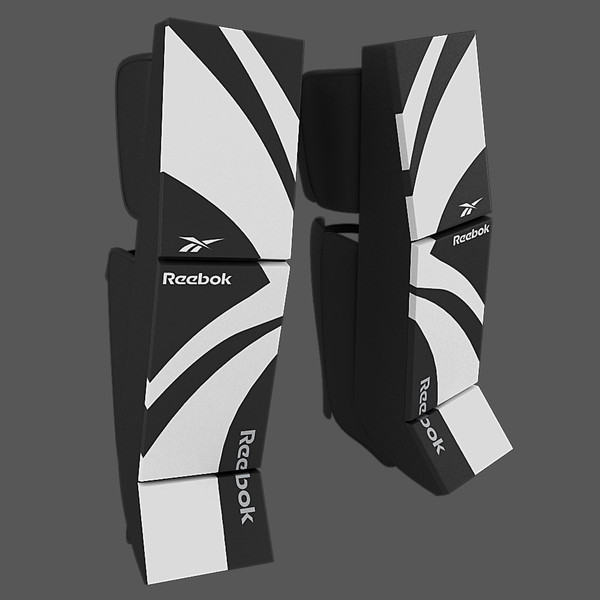 maya ice hockey - leg - Ice Hockey - Leg Pads by Tornado Studio