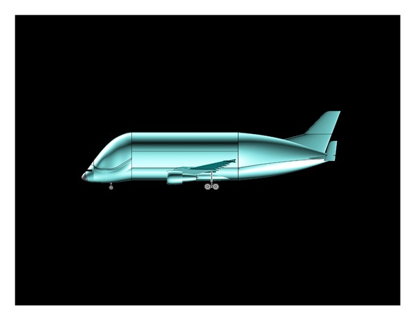 dwg airbus beluga super transporter - Airbus Beluga Super Transporter 3D Assembly Model by RodgerSaintJohn