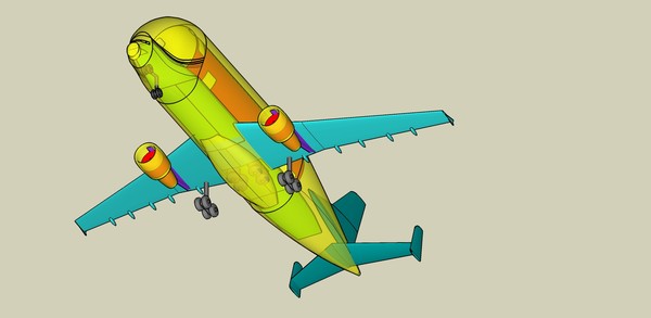 dwg airbus beluga super transporter - Airbus Beluga Super Transporter 3D Assembly Model by RodgerSaintJohn