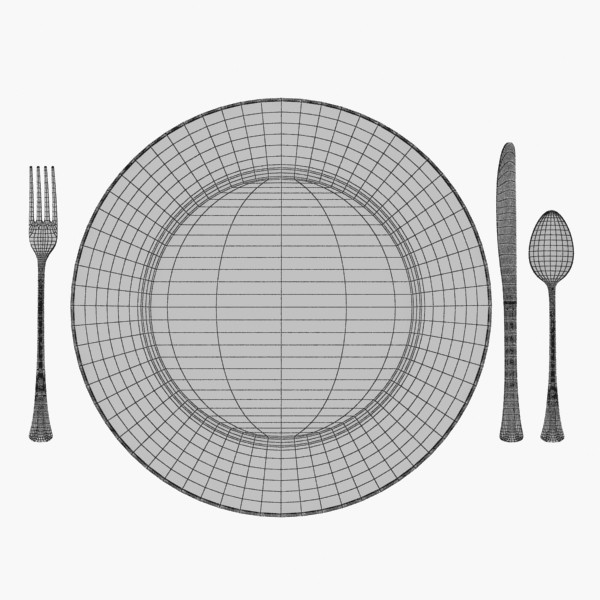 max traditional dinner table - Traditional Dinner Table by Jessup3D