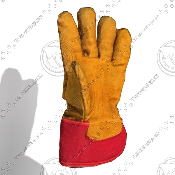 suede glove 3ds - suede glove by edikm1