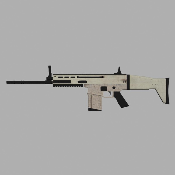 free scar 3d model - FN Scar... by 3DCreateRus