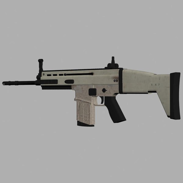 free scar 3d model - FN Scar... by 3DCreateRus