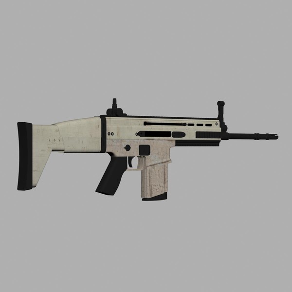 free scar 3d model - FN Scar... by 3DCreateRus