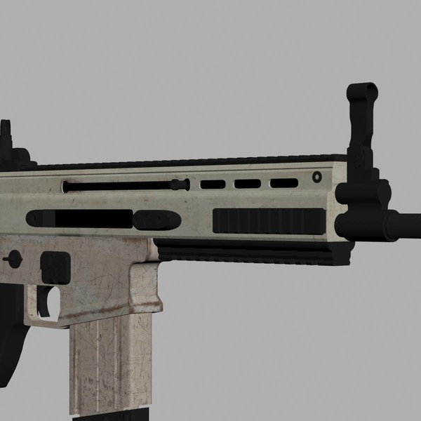 free scar 3d model - FN Scar... by 3DCreateRus