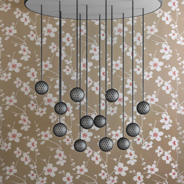 3d clear ball chandelier - Clear Balls Chandelier by RTEwork