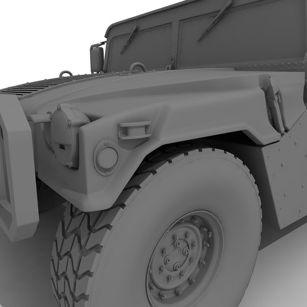humvee 3d obj - Humvee by virtualciti