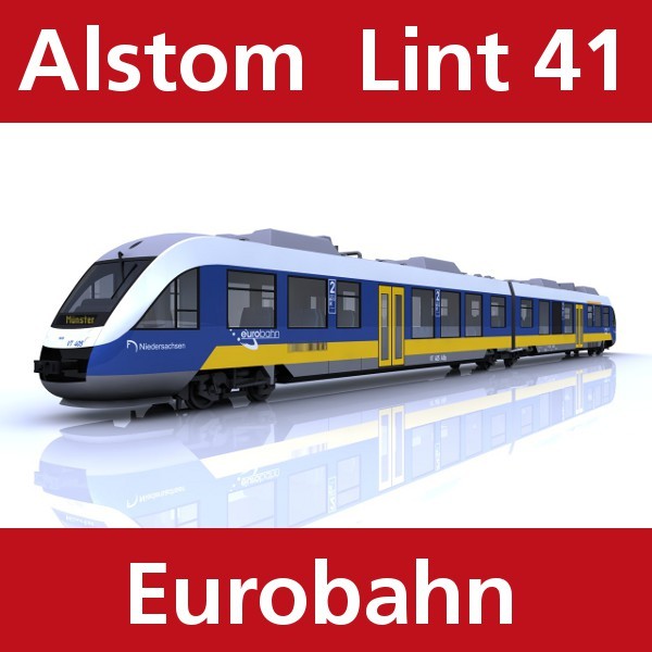 lint passenger eurobahn 3d 3ds - Alstom Lint of Eurobahn by AliceFromLake