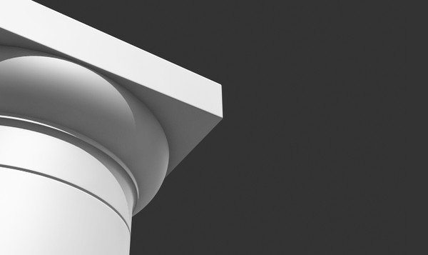 roman tuscan order vitruvius 3d model - Vitruvius Tuscan Roman order column with pedestal high low poly by johnjohnson