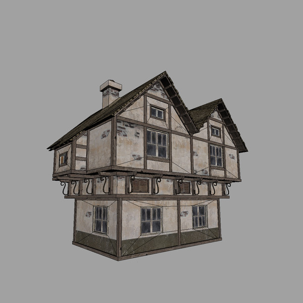 3d max medieval house - Medieval House by mariusce