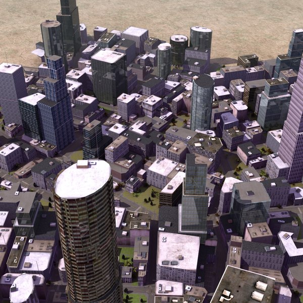 3d parametrically building level model - RT City Starter... by ES3DStudios