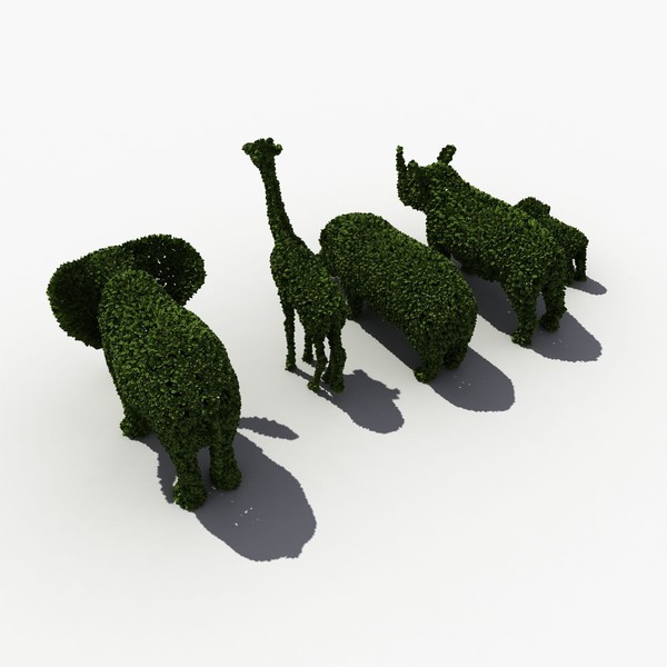 3d model bushes animals - Bush Animals by 3D Graphics