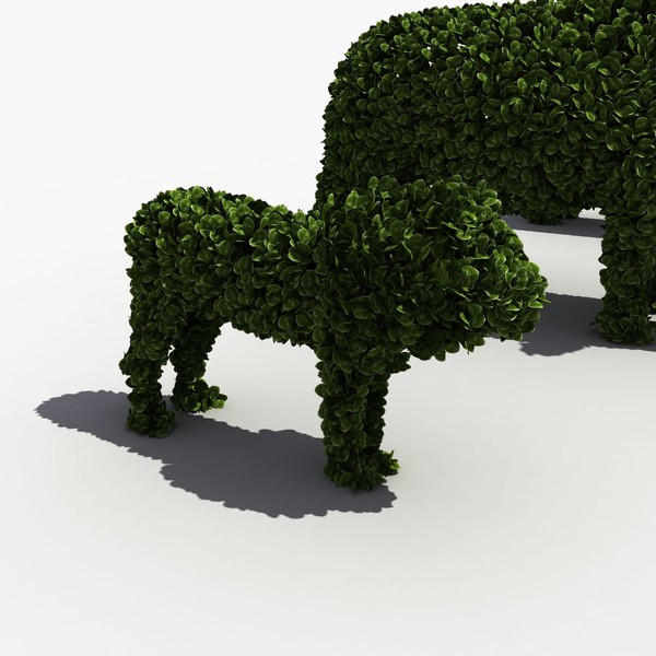 3d model bushes animals - Bush Animals by 3D Graphics