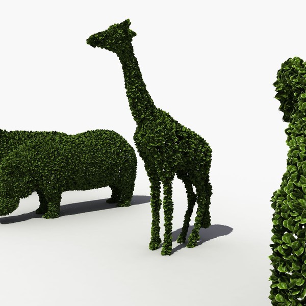 3d model bushes animals - Bush Animals by 3D Graphics