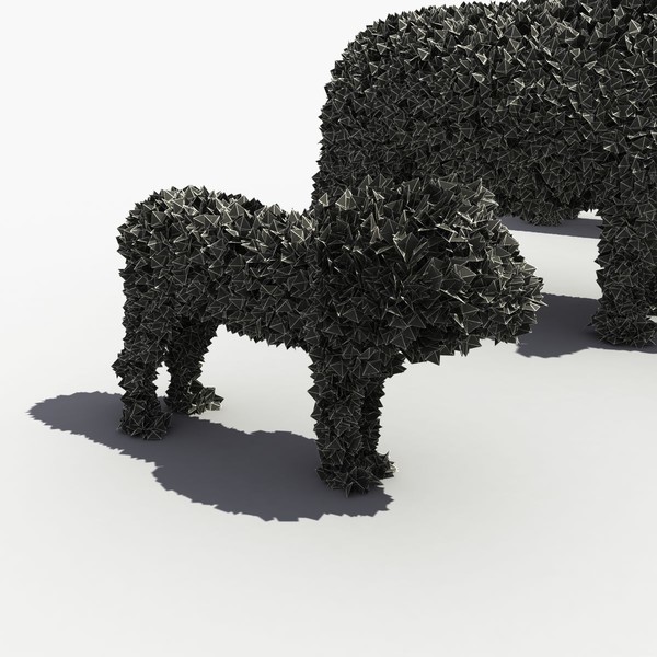 3d model bushes animals - Bush Animals by 3D Graphics