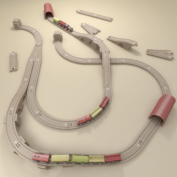3d model ikea railroad road - IKEA Railroad by CrownTail