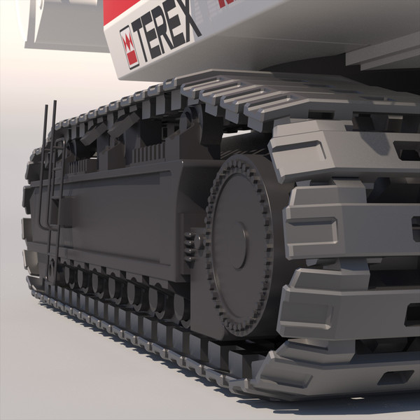 hydraulic mining excavator terex o 3d model - Excavator TEREX O&K RH400 by ArqArt3D