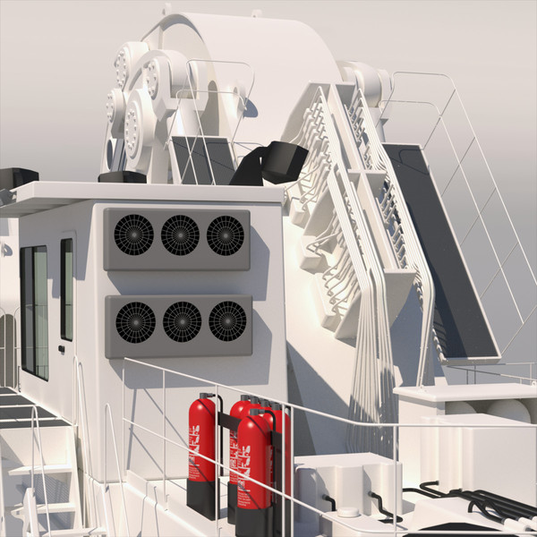 hydraulic mining excavator terex o 3d model - Excavator TEREX O&K RH400 by ArqArt3D