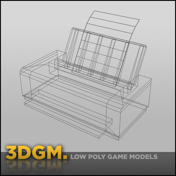3d printer modern 3dgm - printer modern 3DGM by 3D Game Models