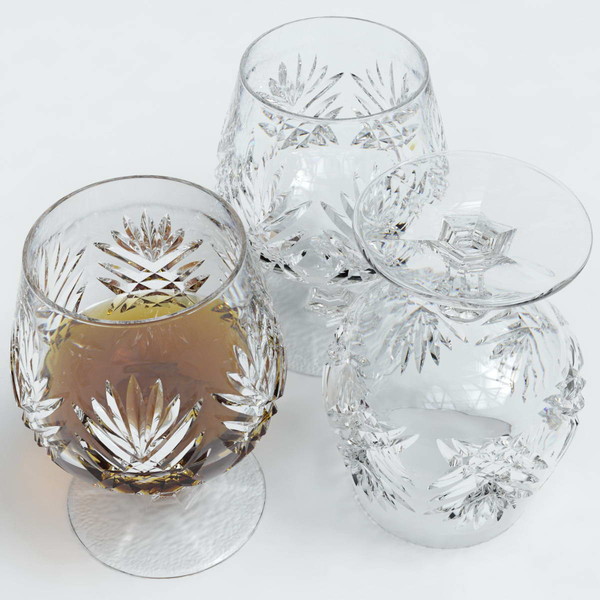 crystal glass obj - Brandy Glass by Gravistar