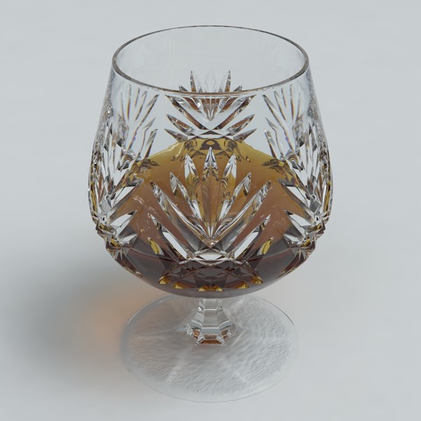 crystal glass obj - Brandy Glass by Gravistar