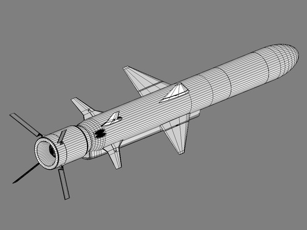 3d model x-35 as-20 kayak missile - X-35 (AS-20 Kayak) missile by selena3D