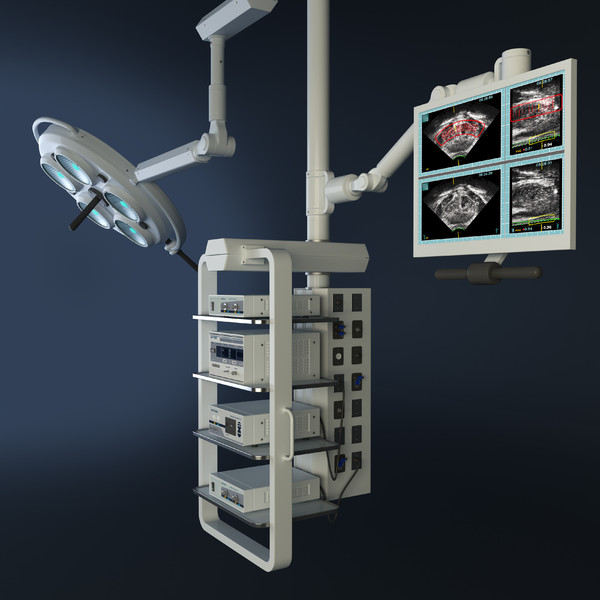 3d sky boom medical equipment - Surgical Equipment Sky Boom by platinum3dmodels