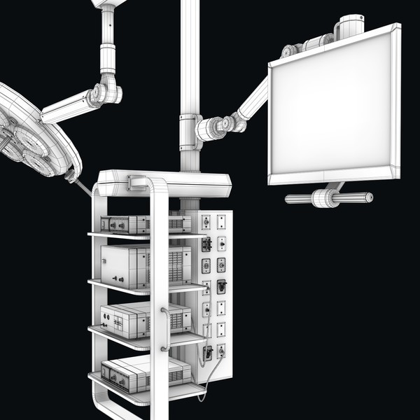 3d sky boom medical equipment - Surgical Equipment Sky Boom by platinum3dmodels