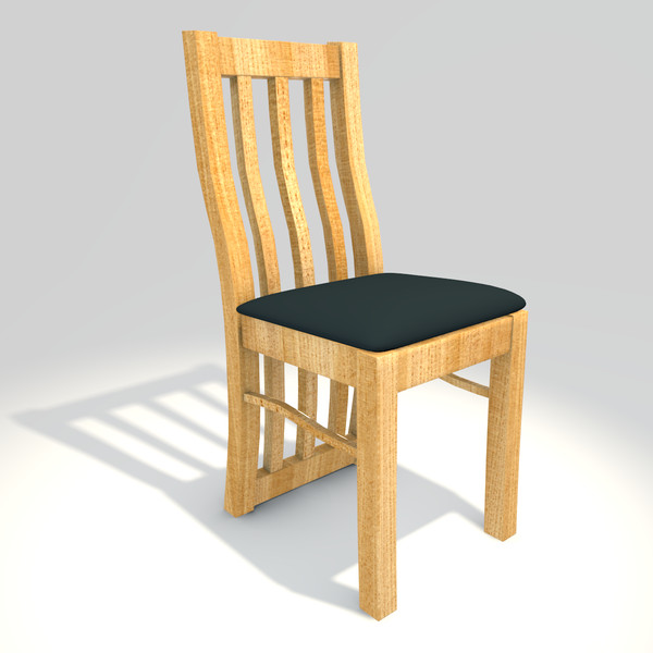 dining room chair 3d 3ds - Dining Room Chair by cAnimator