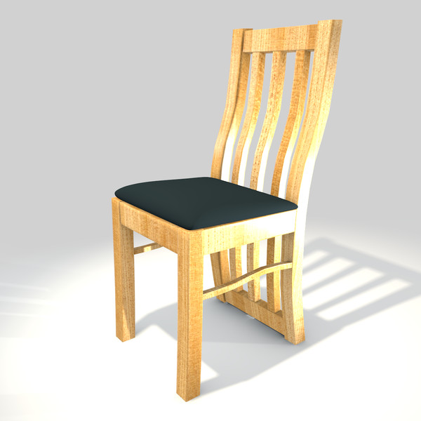 dining room chair 3d 3ds - Dining Room Chair by cAnimator