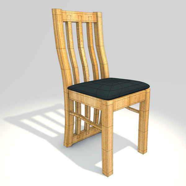 dining room chair 3d 3ds - Dining Room Chair by cAnimator