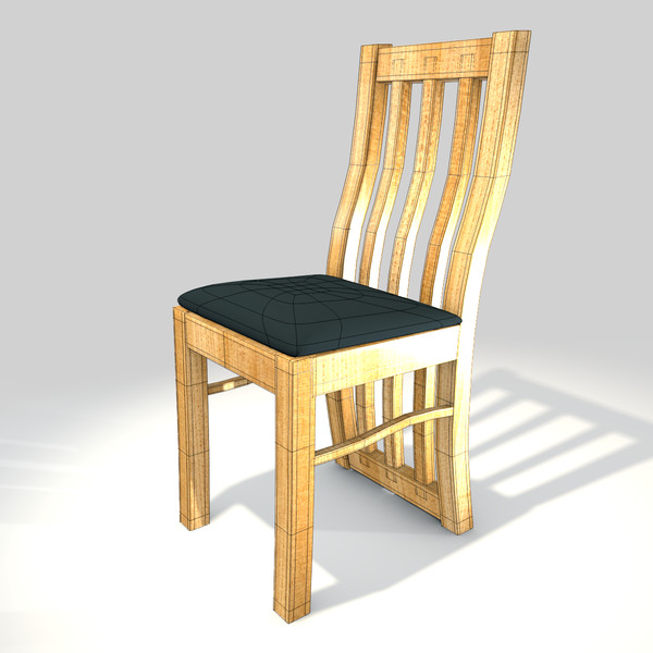 dining room chair 3d 3ds - Dining Room Chair by cAnimator
