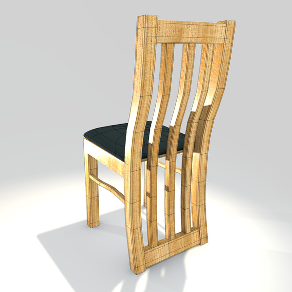 dining room chair 3d 3ds - Dining Room Chair by cAnimator