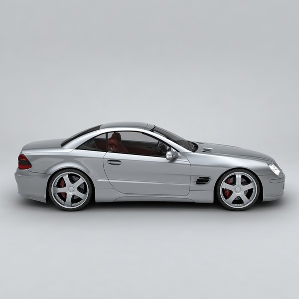 maya mercedes benz sl500 interior - Mercedes SL500 with interior by Branoa