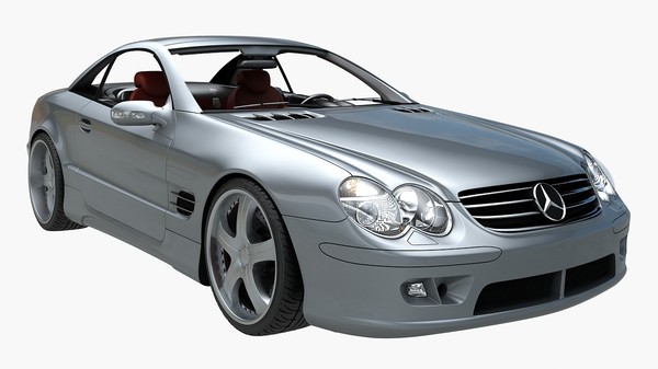 maya mercedes benz sl500 interior - Mercedes SL500 with interior by Branoa