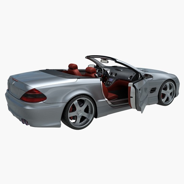 maya mercedes benz sl500 interior - Mercedes SL500 with interior by Branoa