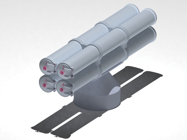 small-size antisubmarine weapon paket-nk 3d max - Paket-NK, Small-size antisubmarine weapon system by selena3D