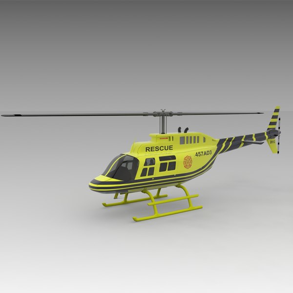 3d model of 206 jetranger helicopters - 206 Jetranger Helicopter Rescue by AcharyaD