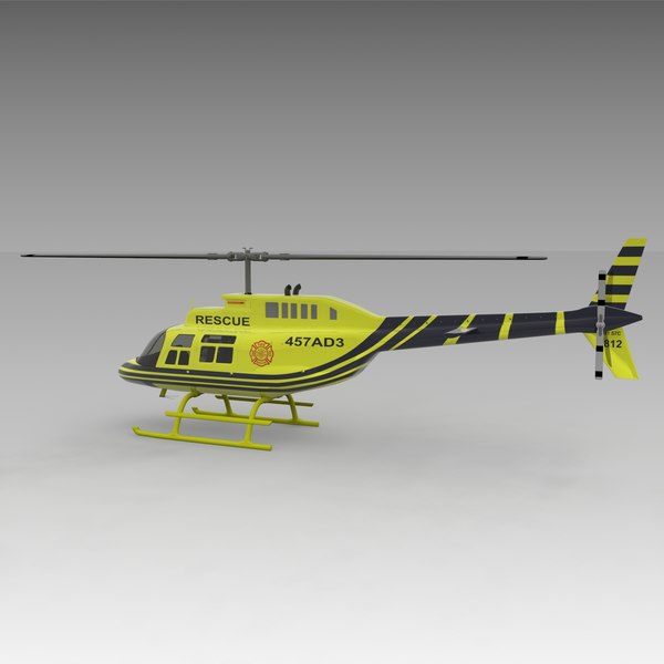 3d model of 206 jetranger helicopters - 206 Jetranger Helicopter Rescue by AcharyaD