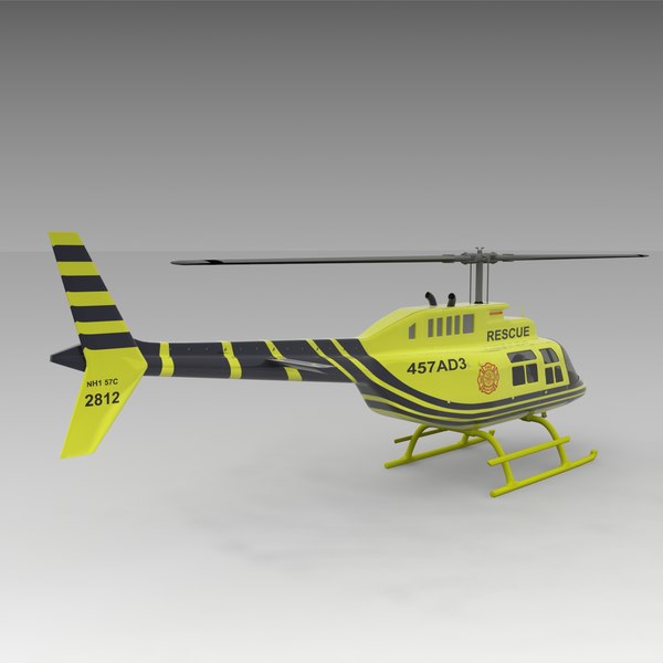 3d model of 206 jetranger helicopters - 206 Jetranger Helicopter Rescue by AcharyaD