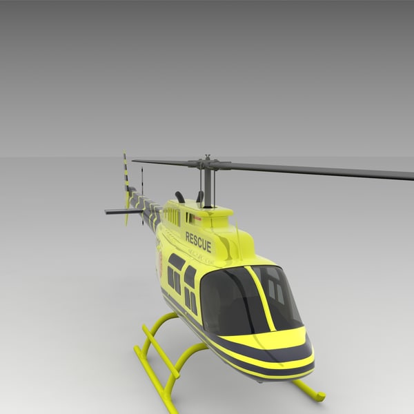 3d model of 206 jetranger helicopters - 206 Jetranger Helicopter Rescue by AcharyaD