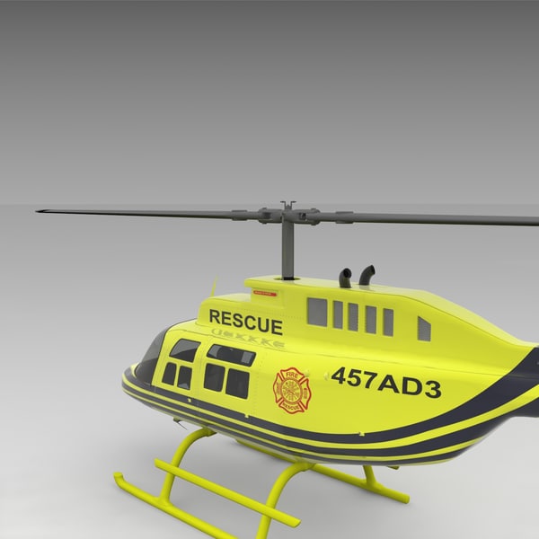 3d model of 206 jetranger helicopters - 206 Jetranger Helicopter Rescue by AcharyaD